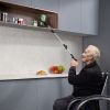 Grabber Reacher Tool, 43" Foldable Reacher Grabber Pickup Tool with 360° Rotating Jaw, Magnet and LED Light