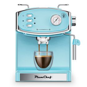 20 Bar Espresso Machine for home- Professional Compact Espresso Maker with Milk Frother Steam Wand, Pressure Gauge & 54oz Large Water Tank