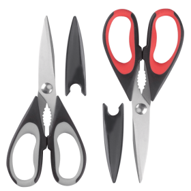 High-quality Heavy-duty Kitchen Scissors | Multi-functional Stainless Steel Food Scissors with Anti-slip Handle Design | Multi-purpose Cooking Tool fo