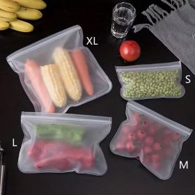 Reusable Silicone Food Storage Bags, 8 PCS BPA-Free Food Grade Freezer Bags, Leakproof & Reusable Ziplock Bags for Food, Fruits, Veggies, Meat