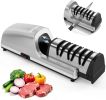 Electric Knife Sharpener for Kitchen Knives, Detachable Sharpening Head, 3-Stage Knife Sharpener Electric, 100% Diamond Abrasive