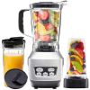 Moothie Blender, Countertop Blenders for Kitchen with 23 34 60oz BPA-Free Portable Cups, Professional Smoothie Maker with Four Programs for Shakes