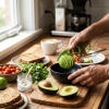 3-in-1 Avocado Slicer, Pitter and Fruit Cutter Tool - Ergonomic Comfort Grip, Eco-Friendly BPA-Free Plastic Blade for Safe Splitting & Slicing