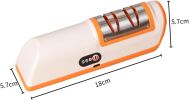 Rechargeable Electric knife sharpener, Professional 2-Stages Knife Sharpener, Fast and Precise Sharpening with Diamond Abrasive Wheels