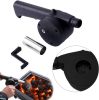 BBQ Fan Air Blower Fast Fire Starter Portable Mini Manual Hand Crank for Outdoor Picnic Camping Cooking Barbecue Charcoal Grills Stove Accessories