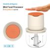 [Pick-Up Only] Electric Food Chopper, 600ml Cordless Meat Grinder & Vegetable Processor – 100W Powerful Motor, Dual 1500mAh Batteries