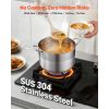 Stainless Steel Stock Pot, 12-Quart Stainless Steel Stockpot with Glass Lid, PFOA-Free, PFAS-Free, Compatible with Gas Stoves, Induction Cooktops