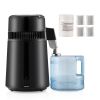 Water Distiller, 4L 1.05 Gallon Pure Water Purifier Filter For Home Countertop, 750W Distilled Water Maker