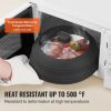 Microwave Splatter Cover & Mat, 10.8" Collapsible Microwave Lid for Food, 500 Fahrenheit Heat-Resistant Silicone & Tempered Glass Splatter Guard