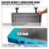 Insulated Portable Cooler, 52 qt, Holds 50 Cans, Ice Retention Hard Cooler with Heavy Duty Handle, Ice Chest Lunch Box for Camping, Beach, Picnic