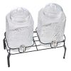 Beverage Dispenser, 2 Pack 1.5 Gallon Drink Dispensers for Parties, Glass Juice Dispenser with Metal Stand, Stainless Steel Spigot