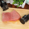 Two-tone meat tenderizer, 1/2-piece stainless steel needle-press steak tenderizing tool with non-slip handle, meat loosener suitable for beef