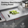 Stainless Steel Cutting Board for Kitchen - Large 304 Chopping Boards, Suitable for Meat Vegetables Bread and Baking,Kitchen Accessories,