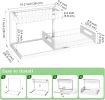 Under Sink Organizer, Pull Out Cabinet Storage 2 Tier Slide Out Sink Shelf, Kitchen Organizers and Storage, Black, 1 Pack